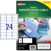 Avery NoPeel Laser Labels Identification White L6146 63.5x33.9mm 24UP 240 Labels