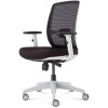 Rapidline Luminous Executive Chair High Mesh Back With Arms Black Fabric Seat
