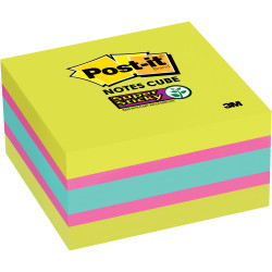 Post-It 2027-SSGFA Super Sticky Notes 76mmx76mm Bright Assorted 360 Sheets