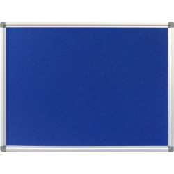 Rapidline Pinboard 1200W x 15D x 1200mmH Blue Felt Aluminium Frame