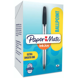 Papermate 50 Inkjoy Ballpoint Pen 1.0mm Black Box of 60