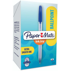 Papermate 50 Inkjoy Ballpoint Pen 1.0mm Blue Box of 60