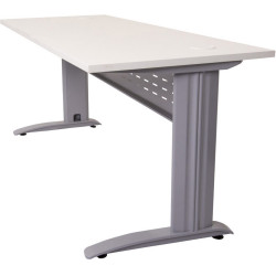 Rapidline Rapid Span Straight Desk 1200W x 700D x 730mmH White/Silver
