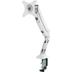Rapidline Executive Gas Spring Single Monitor Arm White