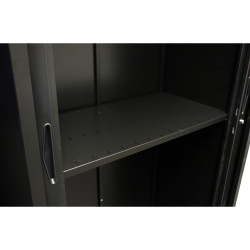Rapidline GO Steel Tambour Accessory Slotted Shelf 1050W x 380D x 25mmH Black
