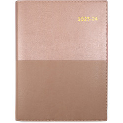 Collins Vanessa Financial Year Diary A4 Day to Page Rose Gold