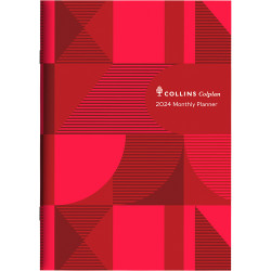 Collins Colplan Planner A4 Month To View Geo Red