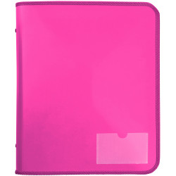 Marbig Zipper Binder A4 Tech Case 25mm 2D Pink
