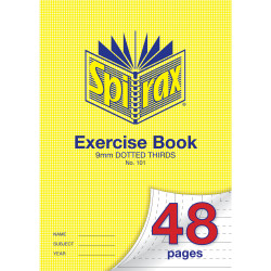 Spirax Exercise Book 101 A4 48 Page 9mm Dotted Thirds