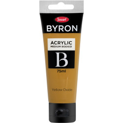 Jasart Byron Acrylic Paint 75ml Yellow Oxide