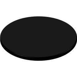 SM France Round Table Top Indoor Outdoor Use 700mm Diameter Black