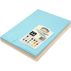 Rainbow System Board A4 150 gsm Pastel Assorted 100 Sheets