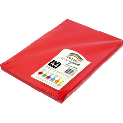 Rainbow System Board A4 150 gsm Red 100 Sheets