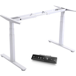 Infinity Electric Height Adjustable Desk 3 Stage Leg Frame Only White