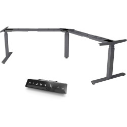Infinity Electric Height Adjustable 90-180 Degree Desk 3 Stage Leg Frame Only Black