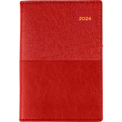 Collins Vanessa Pocket Diary B7R Week To View Red