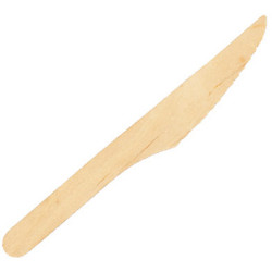 Earth Recyclable Wooden Knife 160mm Pack of 100