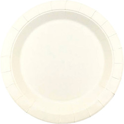 Earth Eco Round Paper Plate White 180mm  Pack of 50