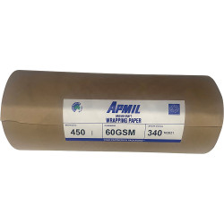 Protext Kraft Packaging Paper Roll 450mm x 340mts x 25mm  Core 60gsm