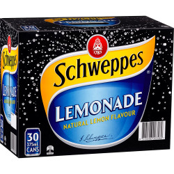 Schweppes Lemonade 375ml Can Pack of 30