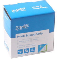 Bantex Hook Loop Strip 20mmx1.8m
