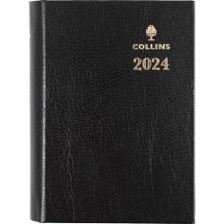 Collins Sterling Diary A7 Day To Page with Pencil Black