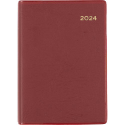 Collins Belmont Pocket Diary A7 Day To Page Burgundy