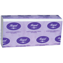 Regal Interleaved Hand Towels 150 Sheets Carton of 16