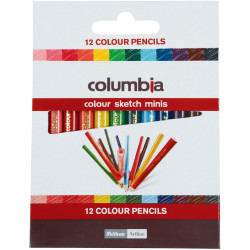 Columbia Coloursketch Coloured Pencil Round Half Length Assorted Pack Of 12