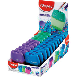 Maped Shaker Sharpener 2 Hole Plastic Box Of 20