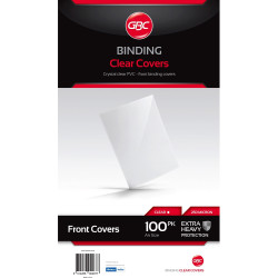 GBC Binding Covers A4 250 Micron Clear Pack of 100