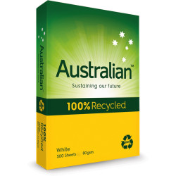 Australian Copy Paper A3 80gsm 100% Recycled Ream of 500