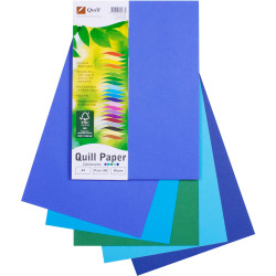 Quill Colour Copy Paper A4 80gsm Cold Colours Assorted Pack of 100