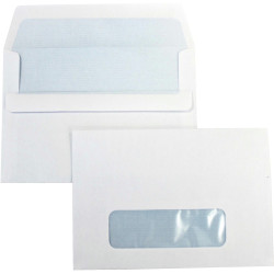 Cumberland Window Face Envelope C6 Self Seal Secretive White Box Of 500