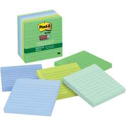 Post-It 675-6SST Super Sticky Notes 101mmx101mm Oasis Pack of 6