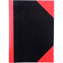 Cumberland Black & Red Notebook Gloss A6 100 Leaf