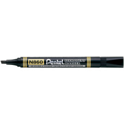 Pentel N860 Permanent Marker Chisel 1.5-4.5mm Black