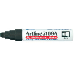 Artline 5109A Big Nib Whiteboard Marker Chisel 10mm Black