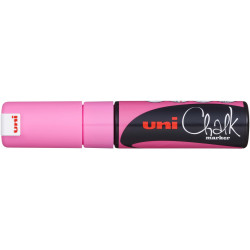Uni Liquid Chalk Marker 8.0mm Chisel Tip Fluoro Pink