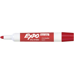 Expo Dry Erase Whiteboard Marker Bullet 2mm Red