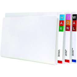 Avery Lateral File Foolscap With Tubeclip Fastener White Box of 100