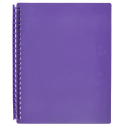 Marbig Display Book A4 Refillable 20 Pocket Purple