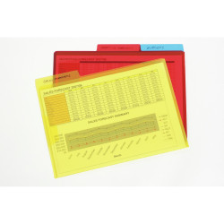 Marbig Letter Files A4 With Secure Flap Assorted Pack Of 3