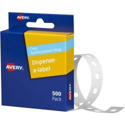 Avery Permanent Reinforcement Ring Labels 13mm Round Box of 500