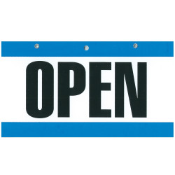 Headline Sign Open/Closed 275x150mm Blue/White