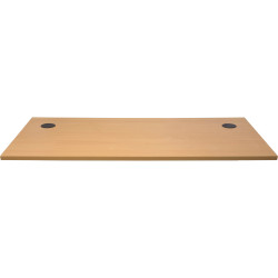 Rapidline Rectangle Desk Top  Only 1200W x 700D x 25mmH With 2 Cable Ports Beech