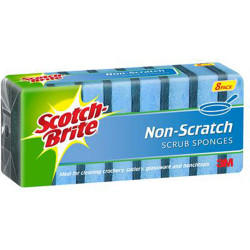 Scotch-Brite Sponges Non Scratch Scrub Pack of 8