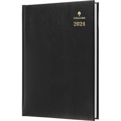Collins Sterling Diary A4 Day To Page Black