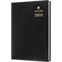 Collins Sterling Diary A5 Day To Page Black