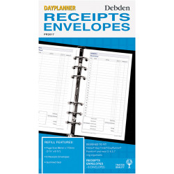 Debden Dayplanner Refill Receipt Envelopes 175x96mm Personal Edition